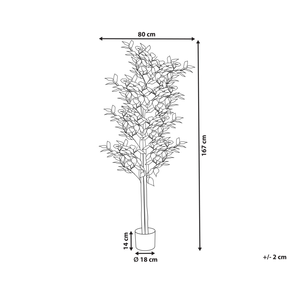 Pianta artificiale in vaso 167 cm decorazione interni ed esterni