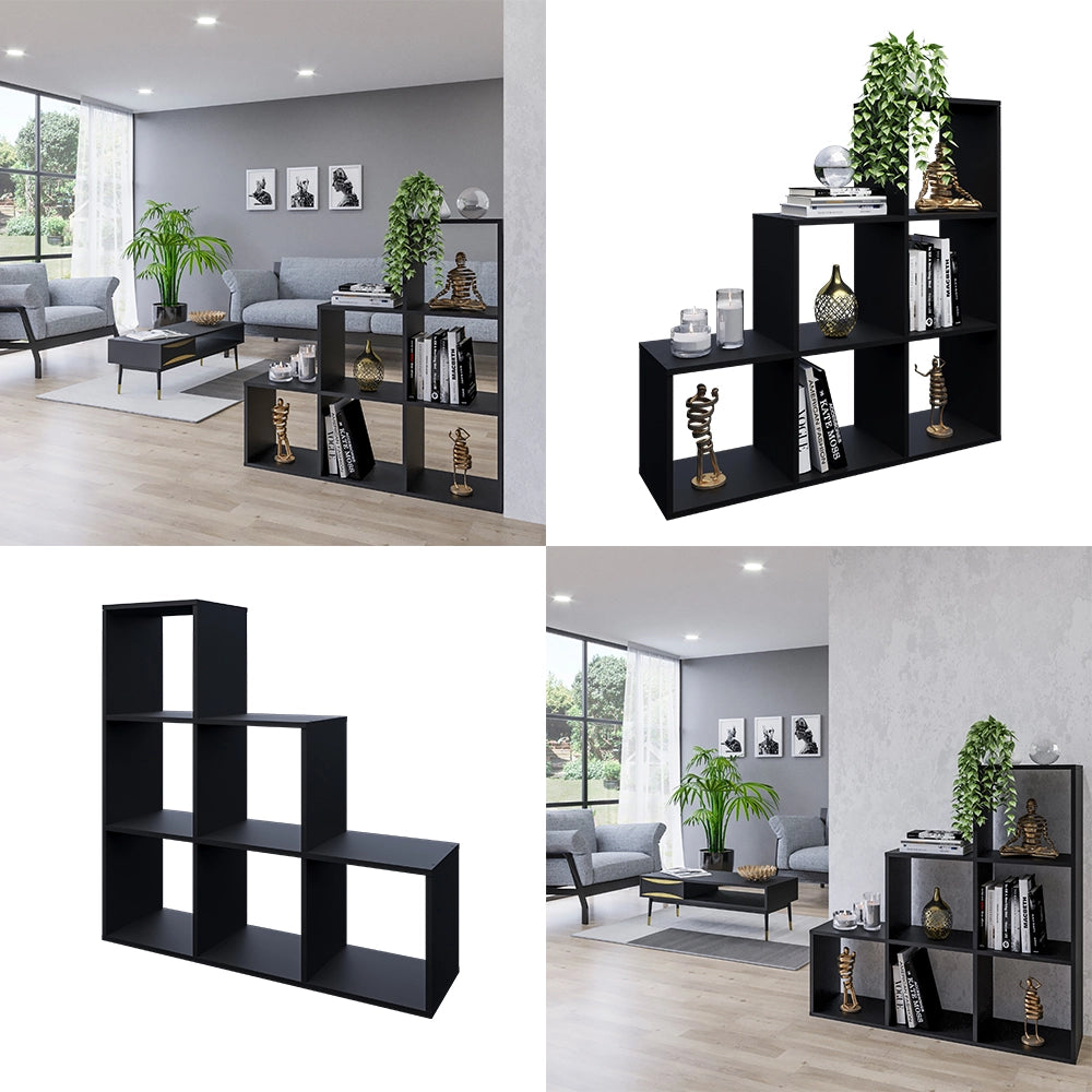 Vicco Scaffale per scale Nero 107.2 x 107.8 cm