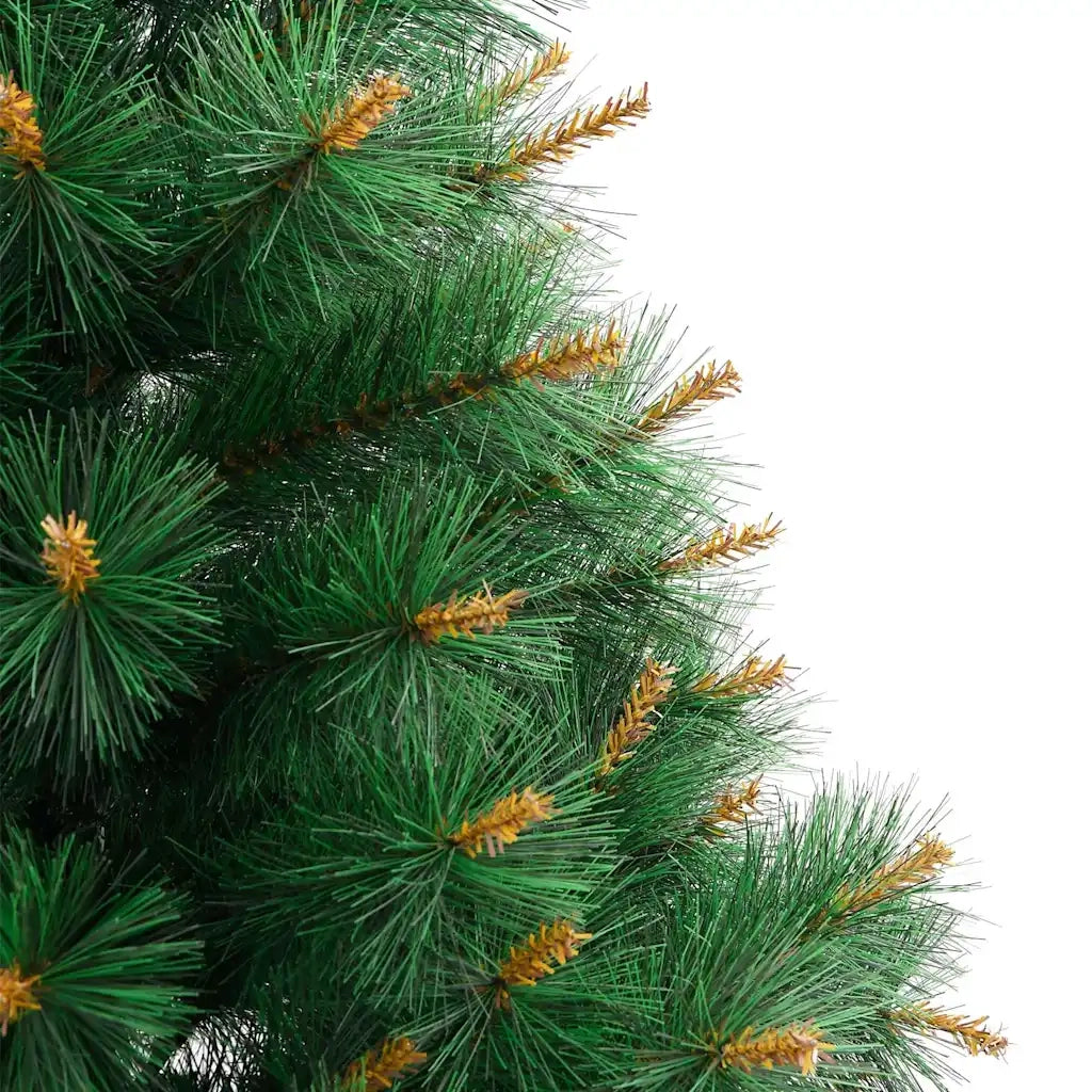 Albero di Natale Artificiale Incernierato-Albero Natalizio con Base 180 cm 545958