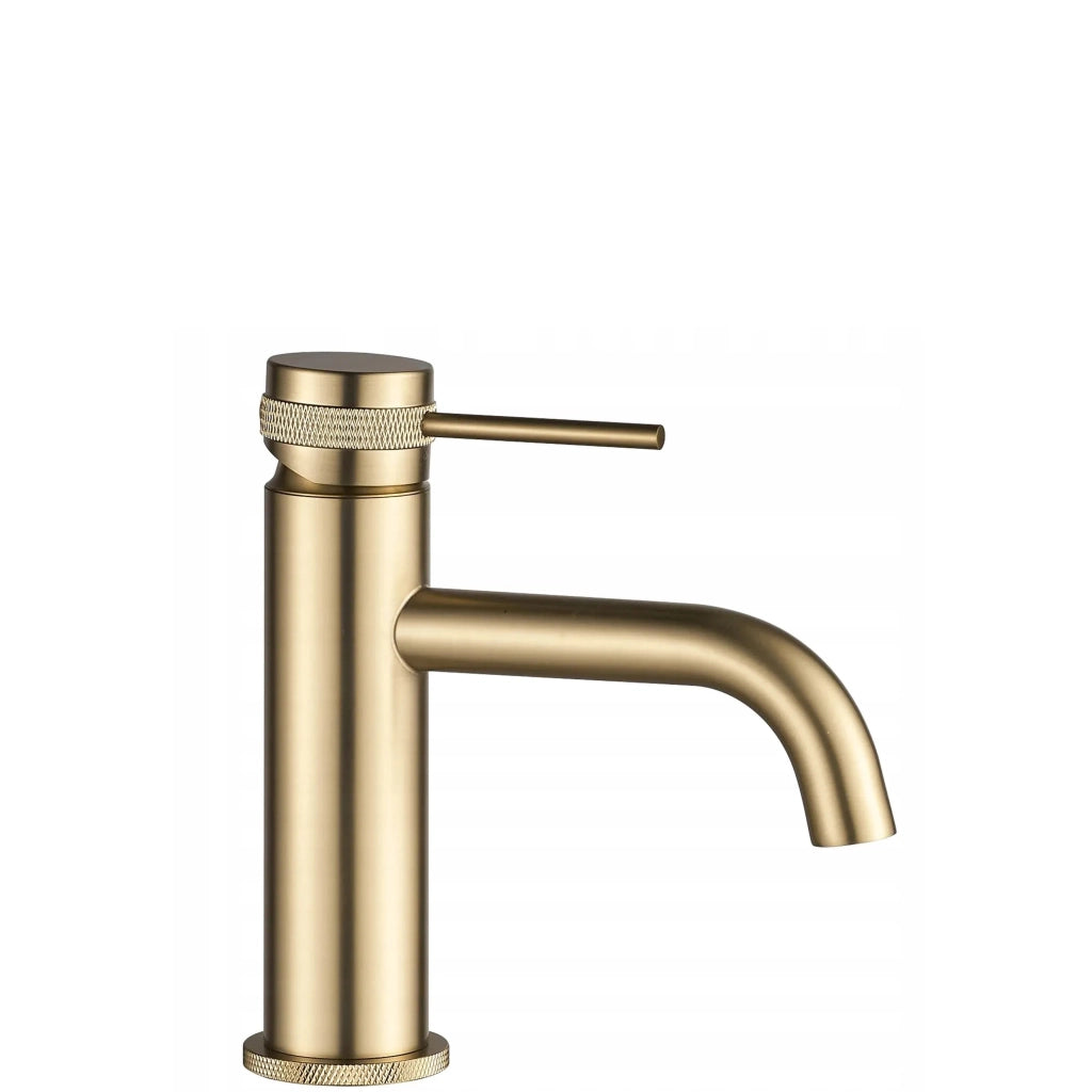 Rubinetto Da Lavabo Rea Lungo Grip Brush Gold Low