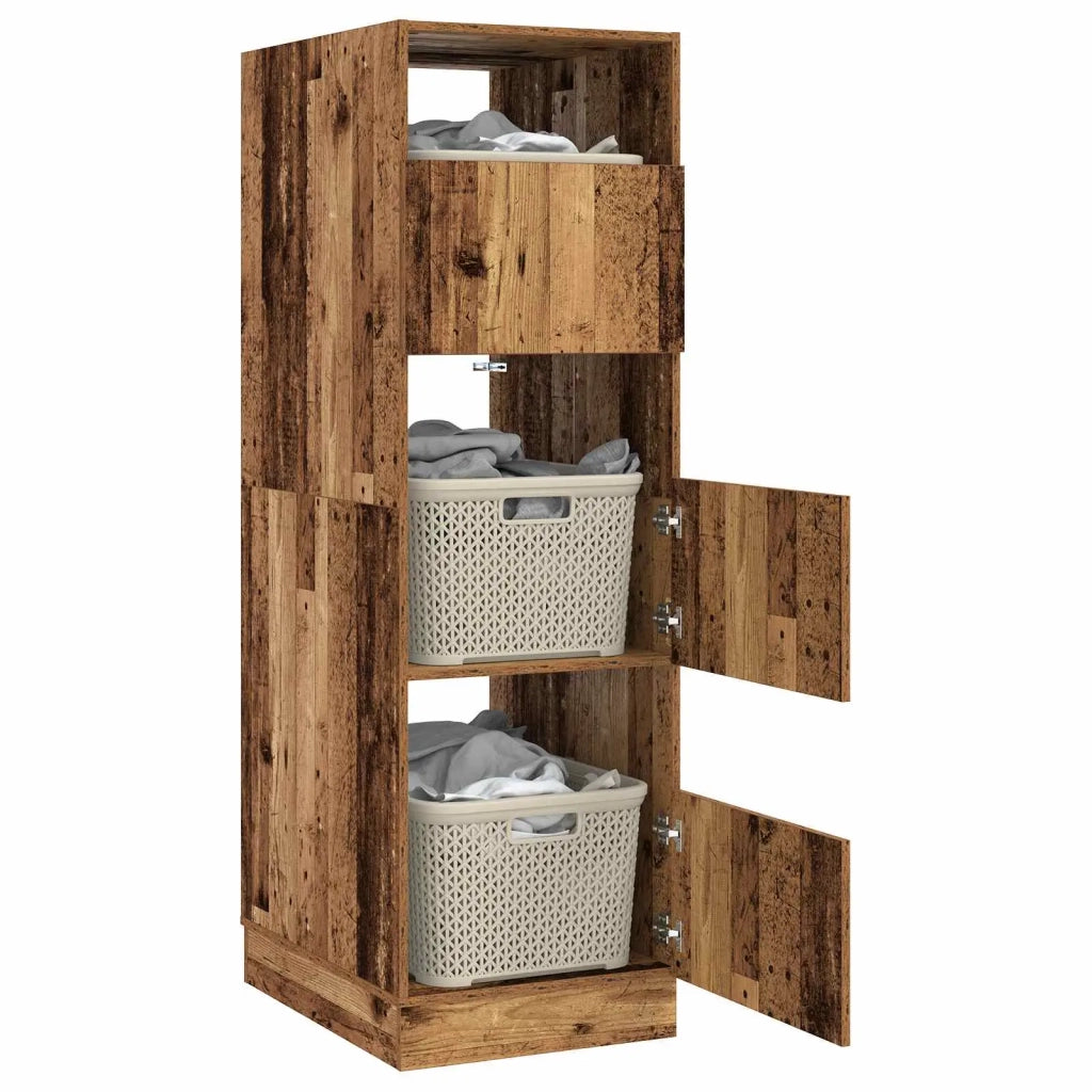 Mobile da lavanderia con porta Legno vecchio Legno multistrato 3422798