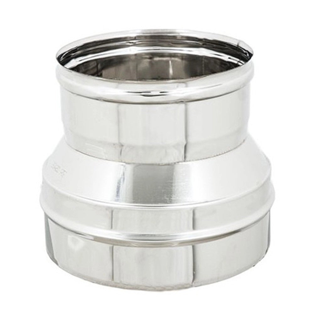 Riduzione inox da m 250 a f variabile spessore 6 decimi aisi 304, diametro 160mm