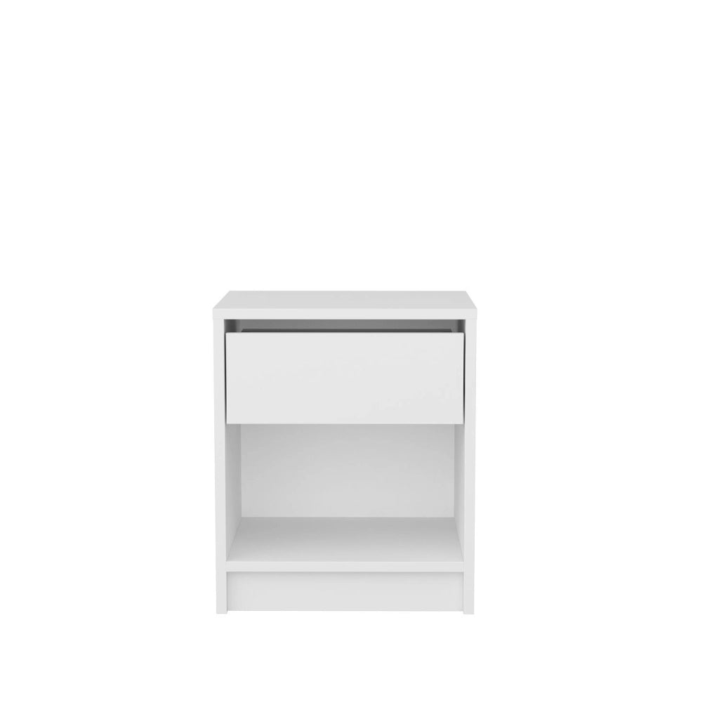 Comodino in legno "Sheridan" - 45 x 40 x 53 cm - Bianco