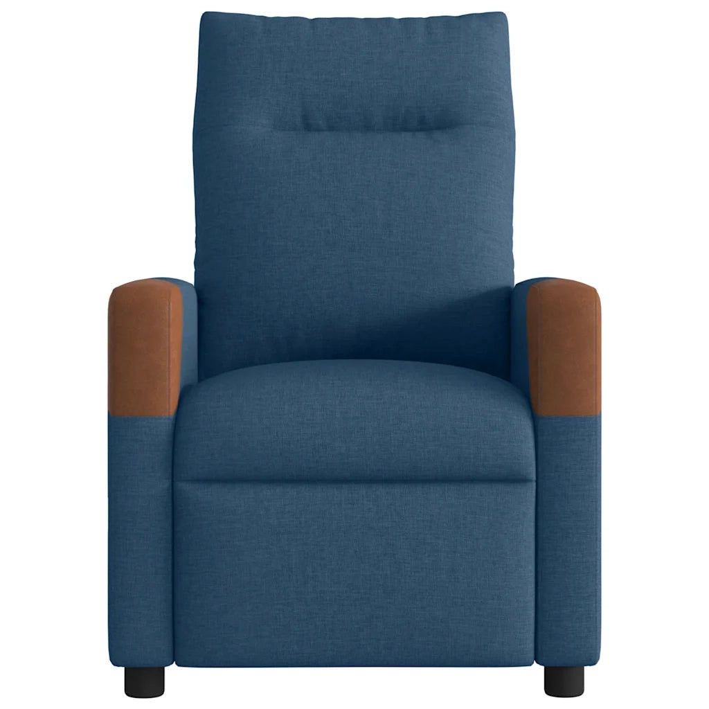 Poltrona Reclinabile Blu in Tessuto 4104815