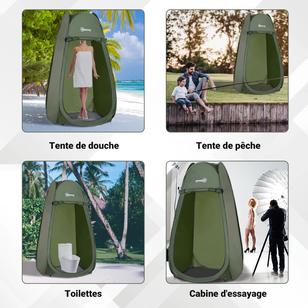 Tenda Doccia Portatile Pieghevole ¨C Minimal ¨C Verde