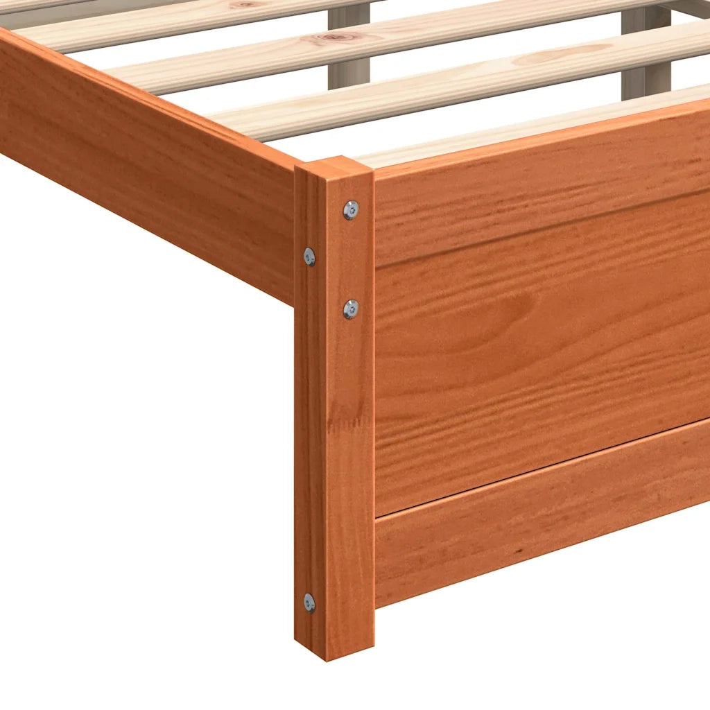 Struttura del letto Marrone cerato 205,5 x 125,5 x 51 cm 870145