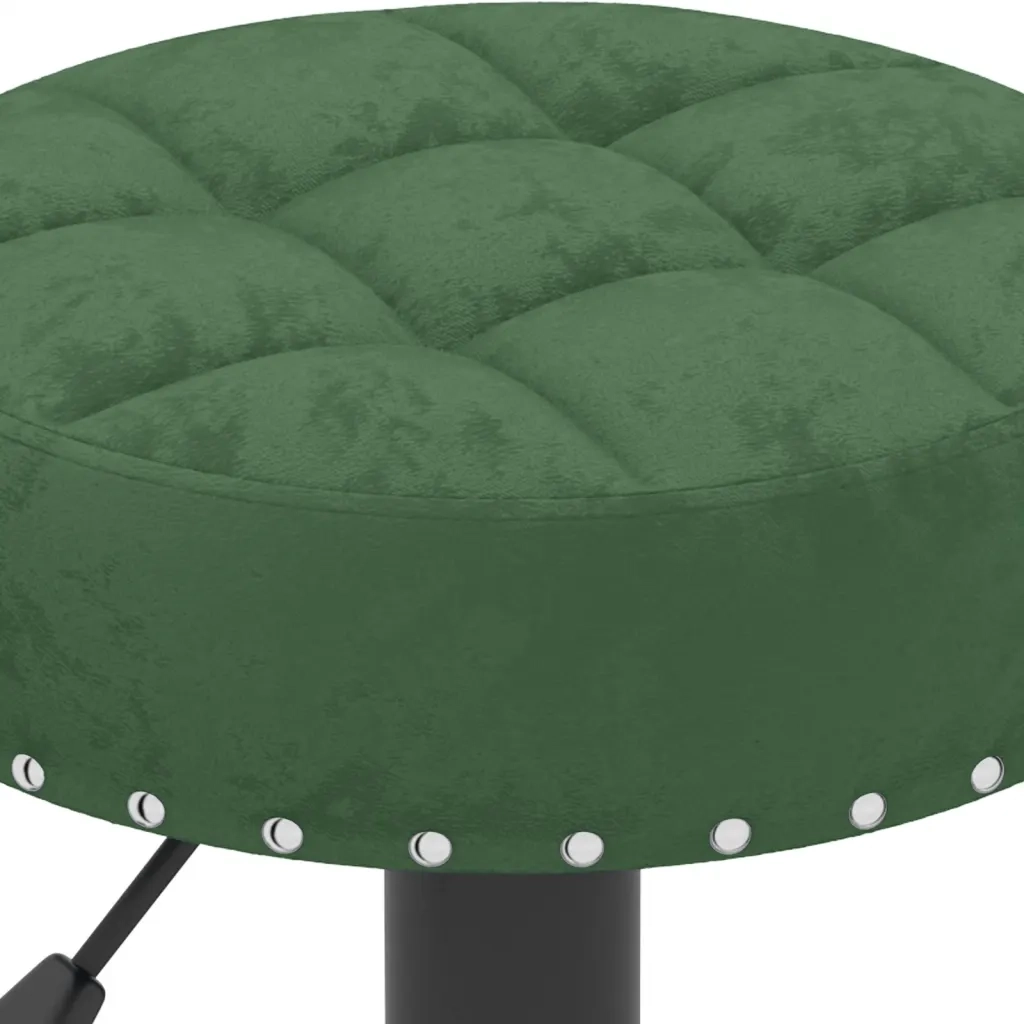 Sgabelli da Bar 2 pz Verde Scuro in Velluto 332998
