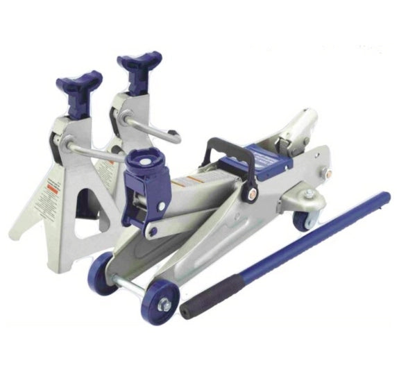 CAVALLETTI + CRICK CRIC 2,5 T TON COPPIA SOLLEVATORE IDRAULICO 2500 KG