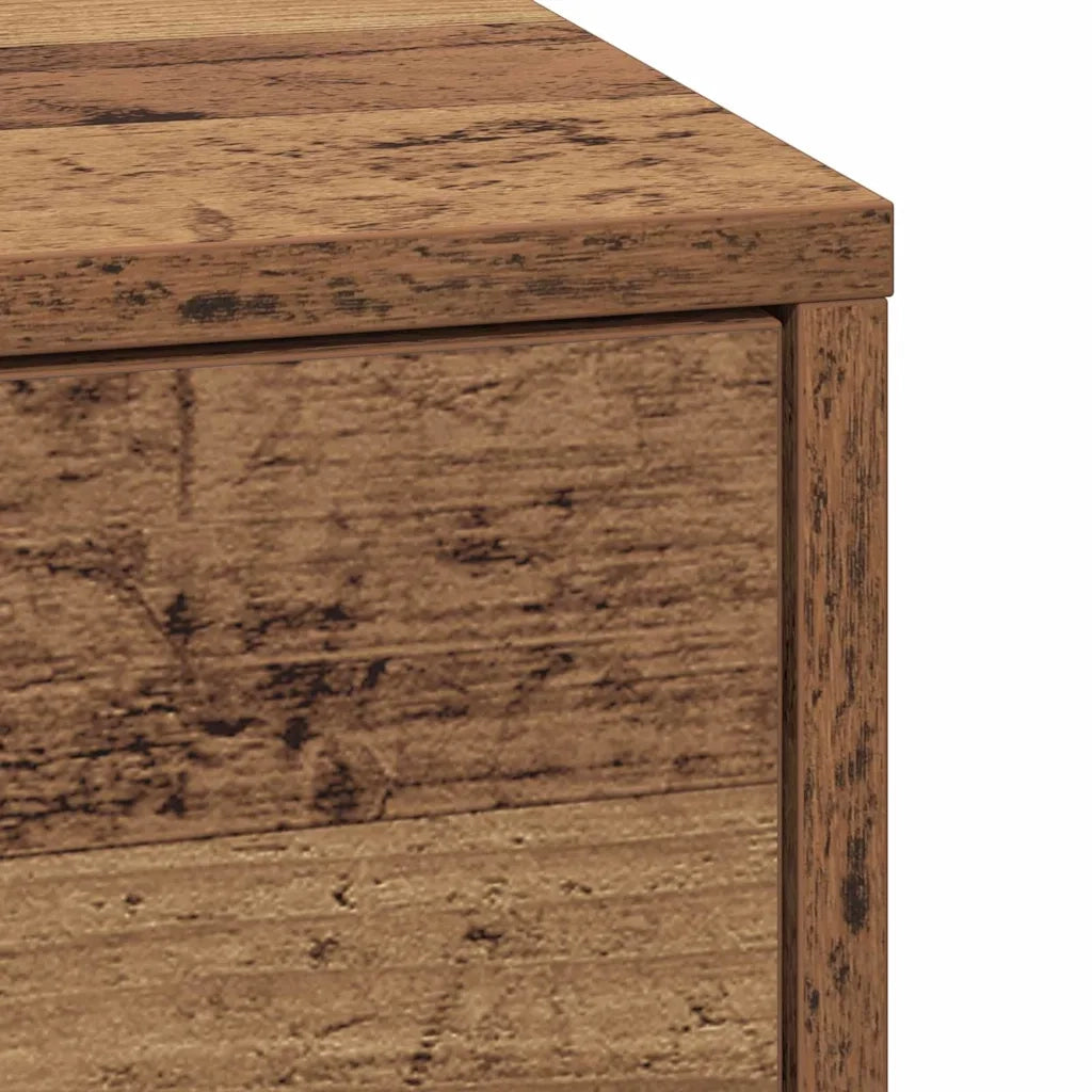 Armadio da Notte con cassetto Legno vecchio 38 x 34 x 61 cm 868930