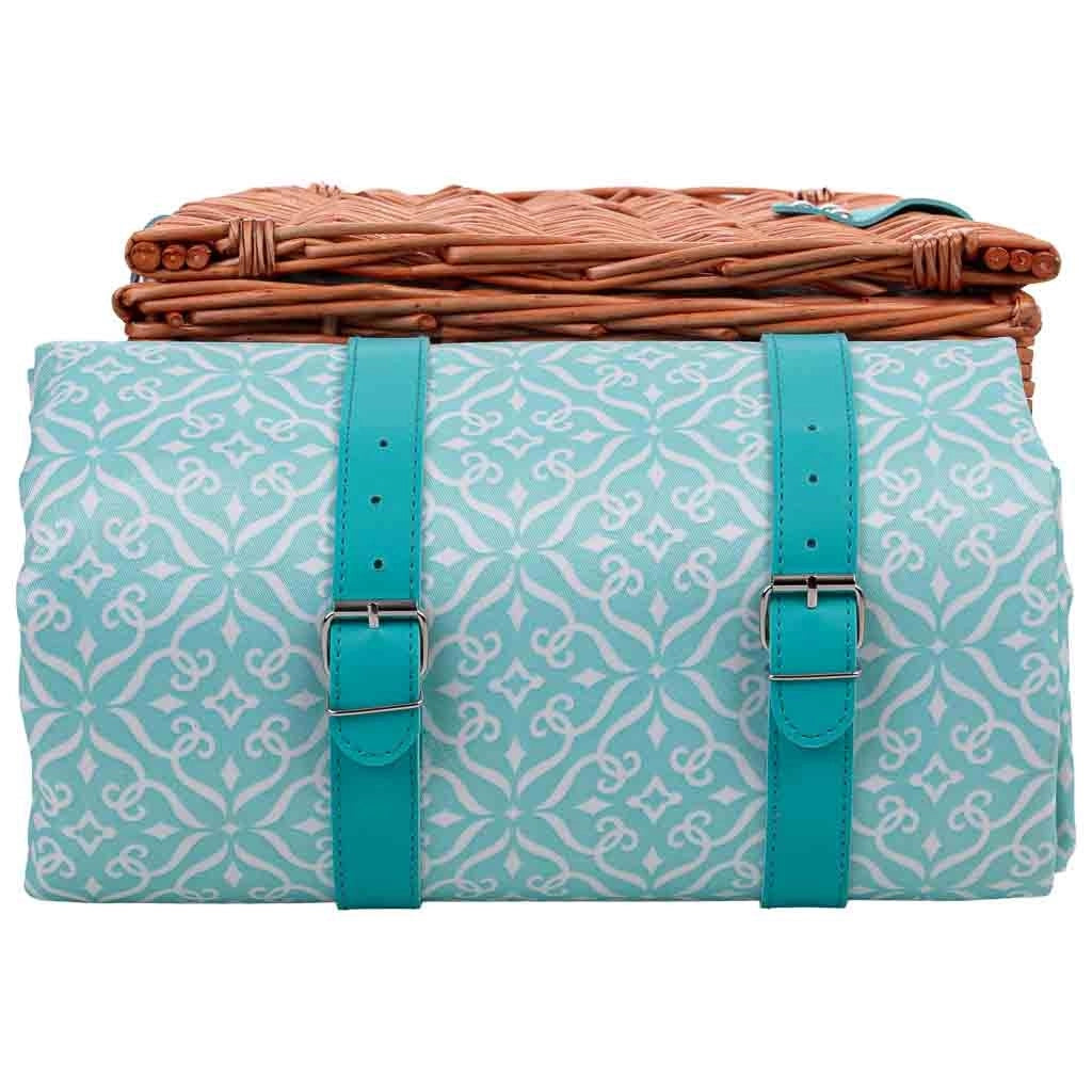 Cestino da picnic per 4 persone, marrone, 44x30x20h cm