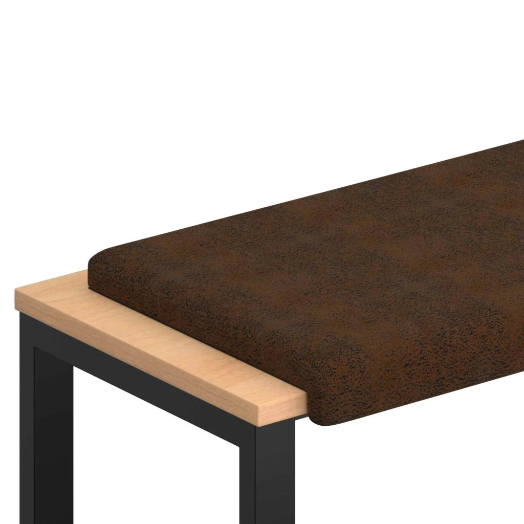 Cuscino per panchina Tessuto scamosciato sintetico Marrone 42043278