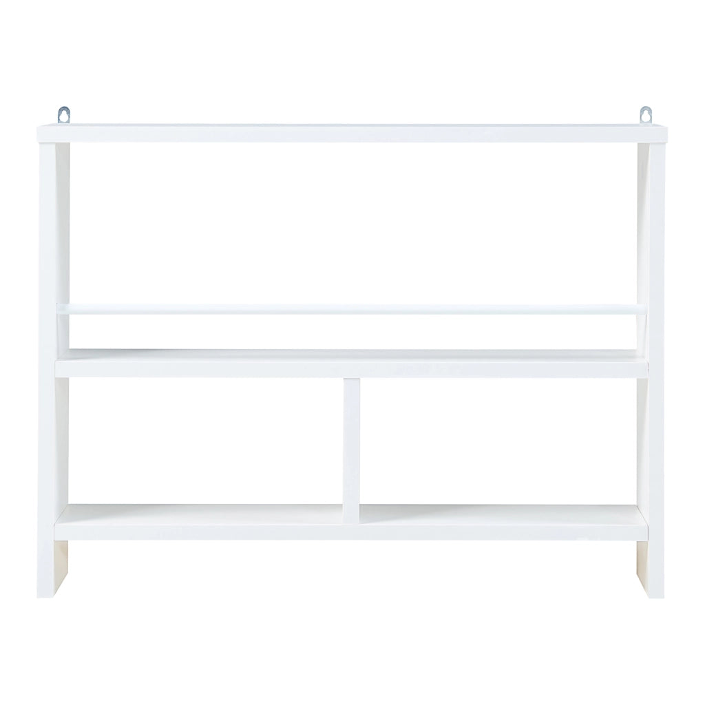 Scaffale da Parete Piteå con 3 Scomparti 60x10,5x 45 cm Bianco [en.casa]
