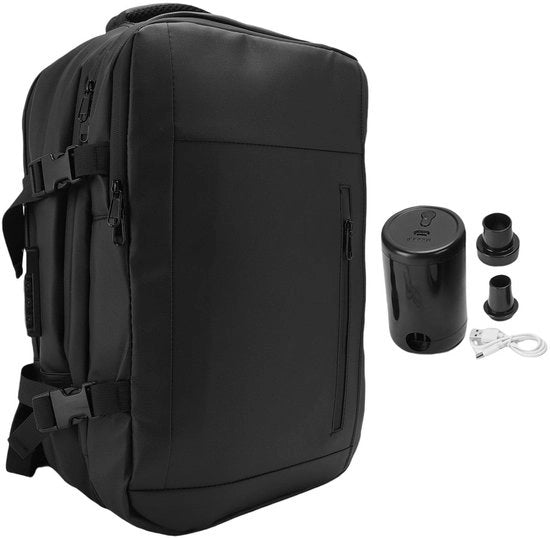 Zaino espandibile 36-55L - Zaino a vuoto - Porta laptop fino a 17,3 pollici - Tela di oxford - 30x45x20/28cm - Peso ridotto 1650g - Zaino a tracolla