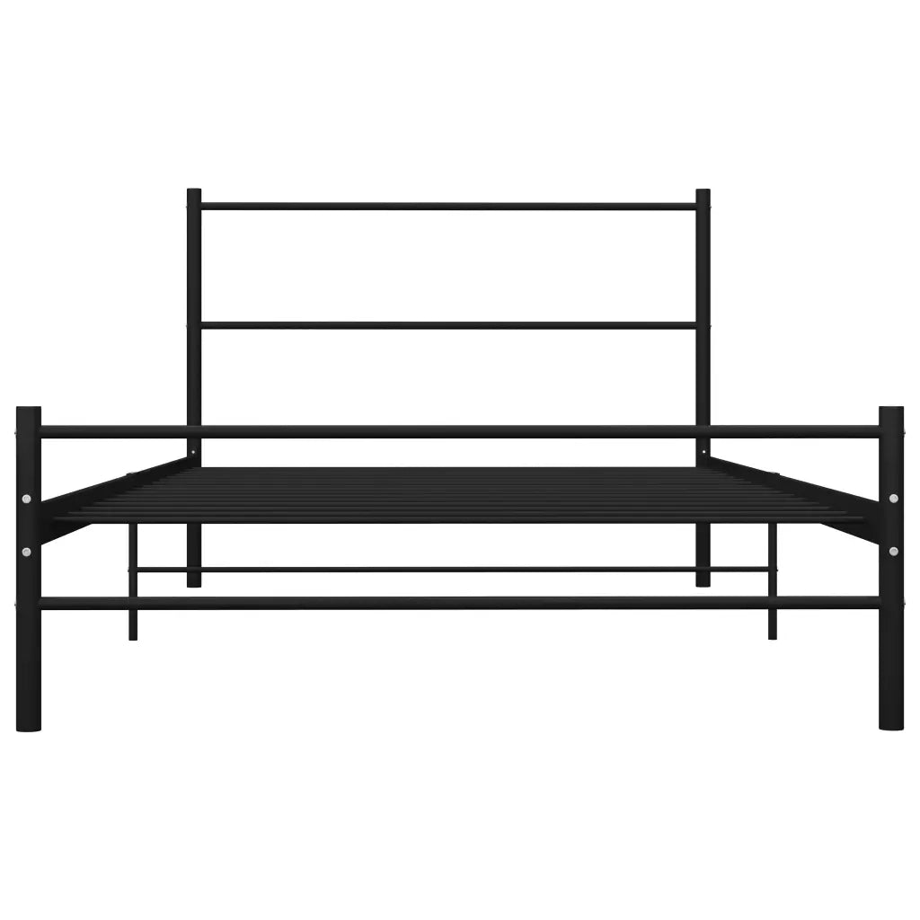 Giroletto Nero in Metallo 90x200 cm 286496
