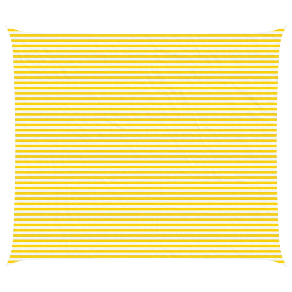 Vela da ombra solare Giallo e Bianco 7 x 6 m 42031082