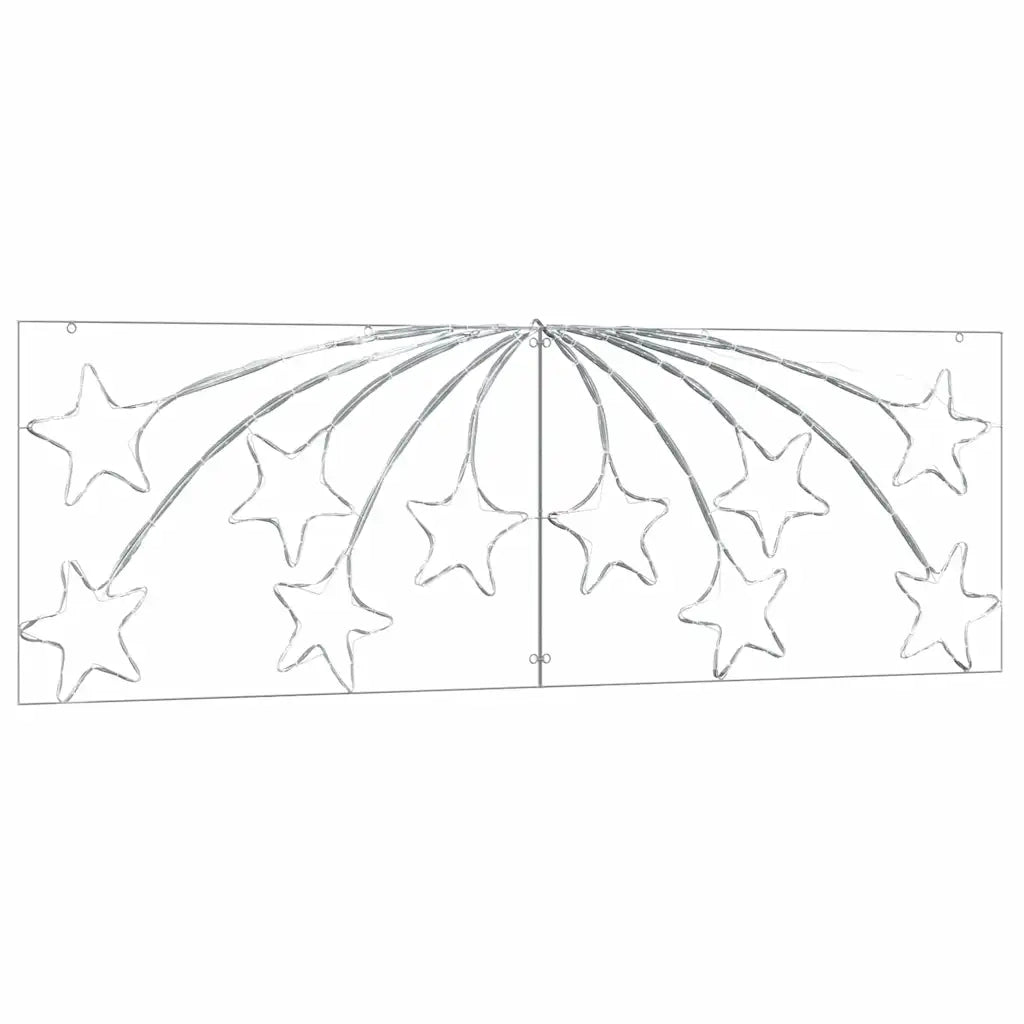 Stella di Natale con 432 LED Multicolore 182 x 58 cm PVC 42018956