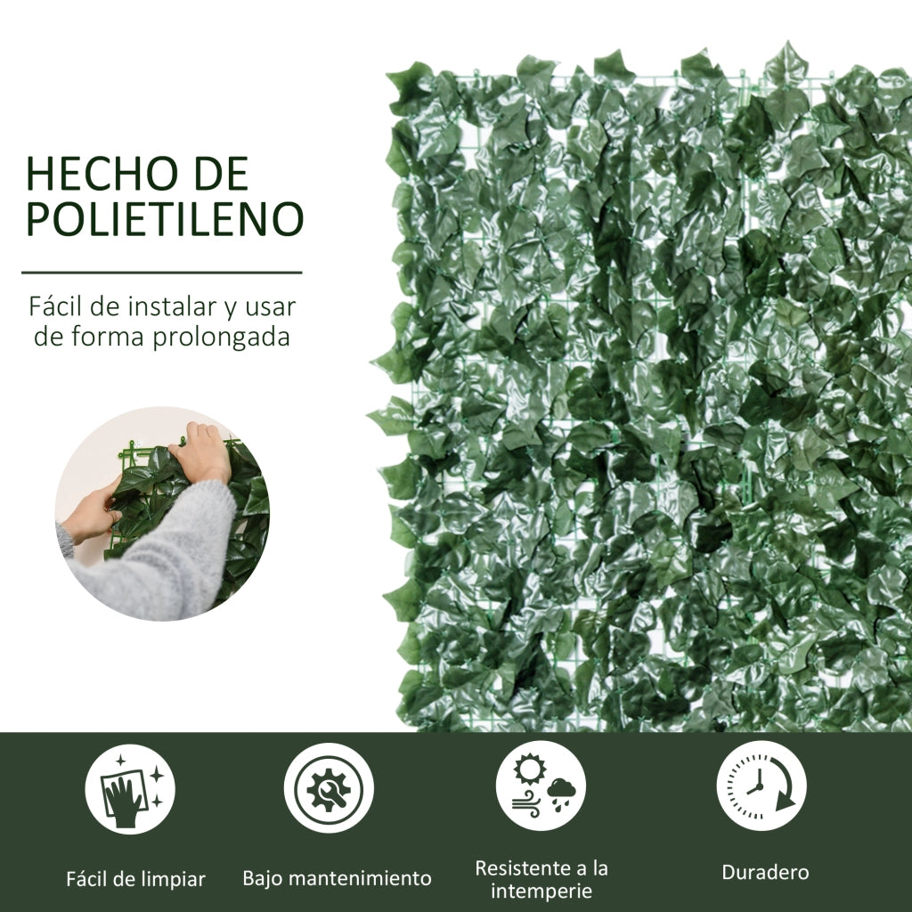 Seto Artificiale per Giardino ¨C Minimal ¨C Verde 3x1,5 m