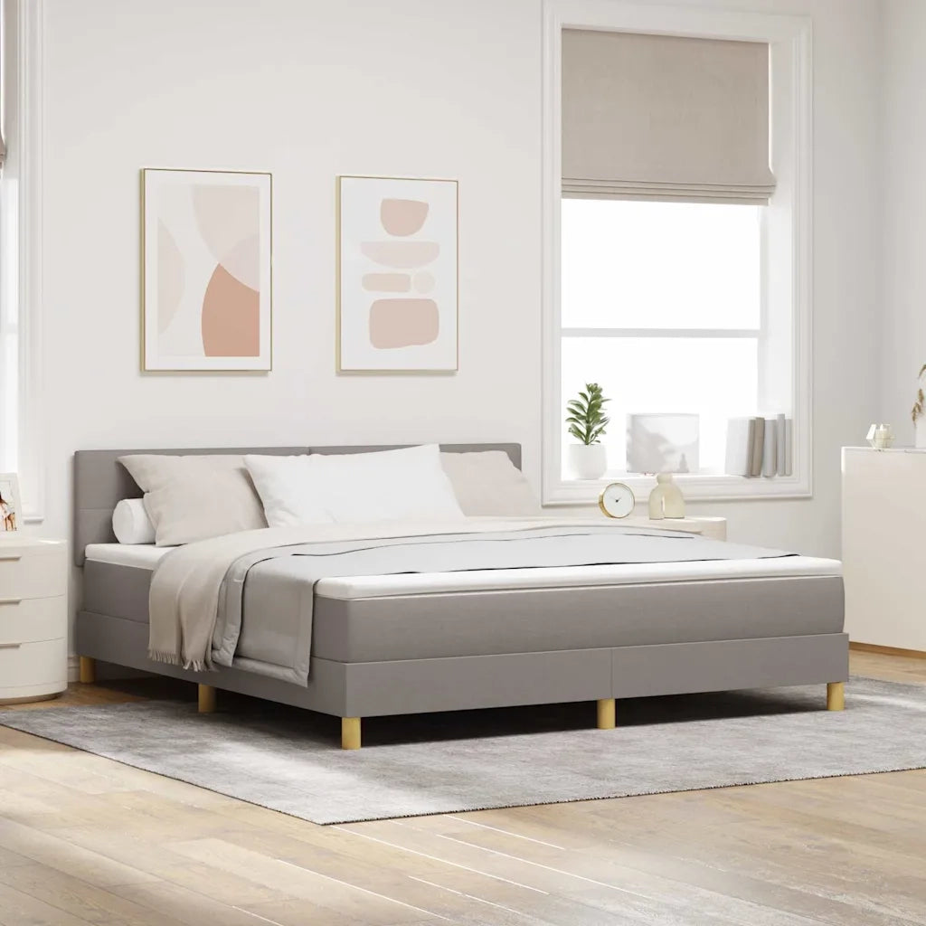 Letto a Sorgente LED con materasso Talpa 180 x 200 cm Tessuto