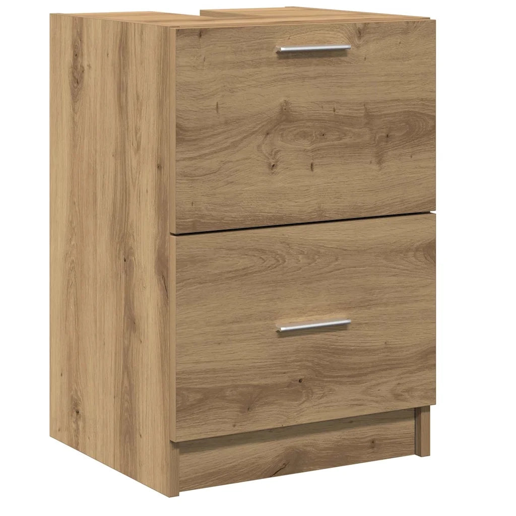 Mobile da Bagno con cassetto Rovere artigianale 40 x 37 x 59 cm 868813