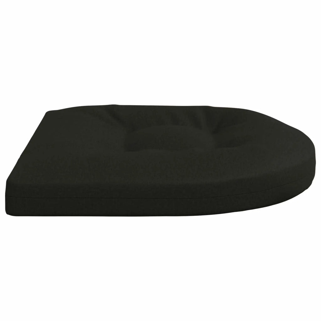 Cuscini per Sedia in 4 Pezzi 4 pz 100% Poliestere Nero 945288