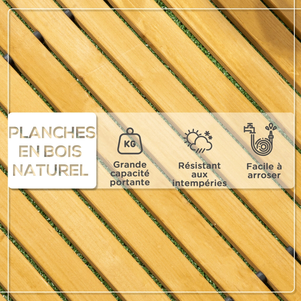 Percorso da giardino ¨C Minimal ¨C Legno pino 185x60 cm