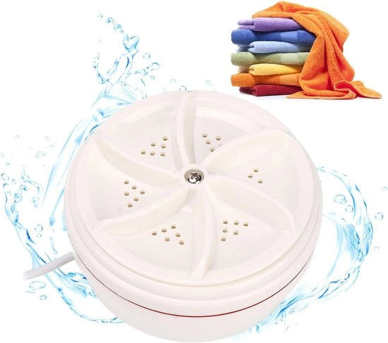 Mini Wasmachine Portatile con Multi Zuignap Base 18W per Raggi, Handbasi, Intimo, Calze - Mini Wasmachine
