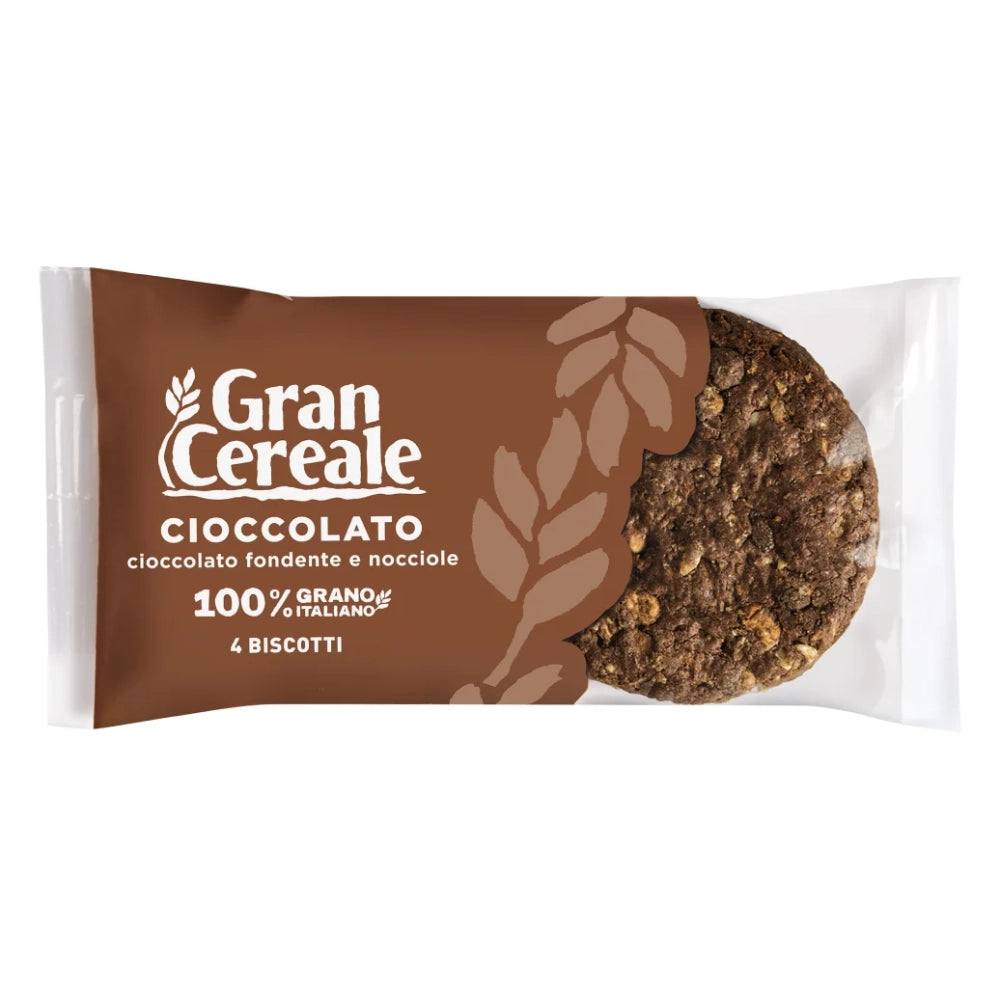 Barilla gran cereale biscotto con cioccolato e nocciole 4 pezzi da 216 grammi