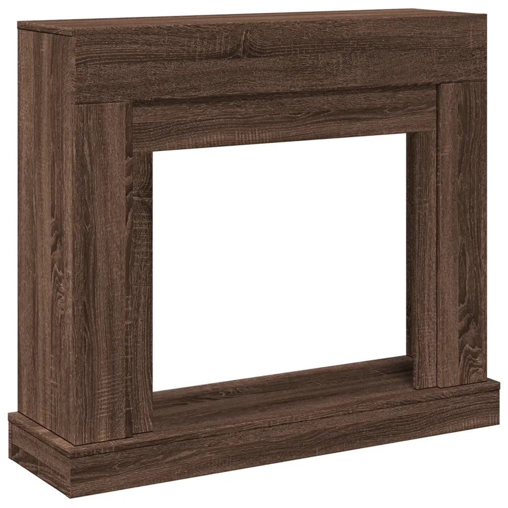 Cornice per Camino Rovere Marrone 100x30x87,5 cm in Truciolato CFW6554471