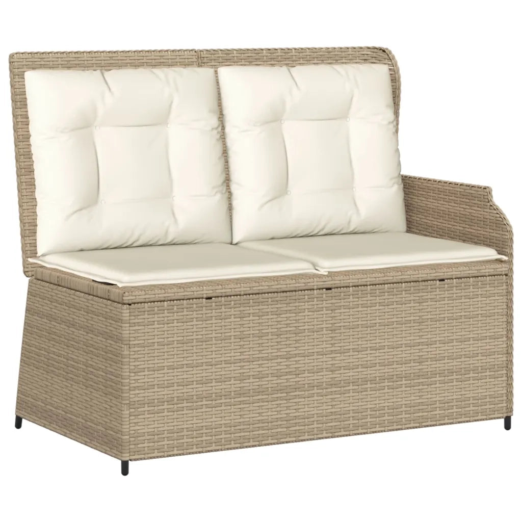 Set Divani da Giardino 3 pz con Cuscini in Polyrattan Beige 3262446