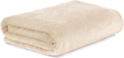 Felpa in velluto rosso - caldo e accogliente - 150 x 200 cm - beige