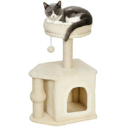 Albero per Gatti con Cuscino e Poste di Giuto ¨C zephmum ¨C Beige 66 cm