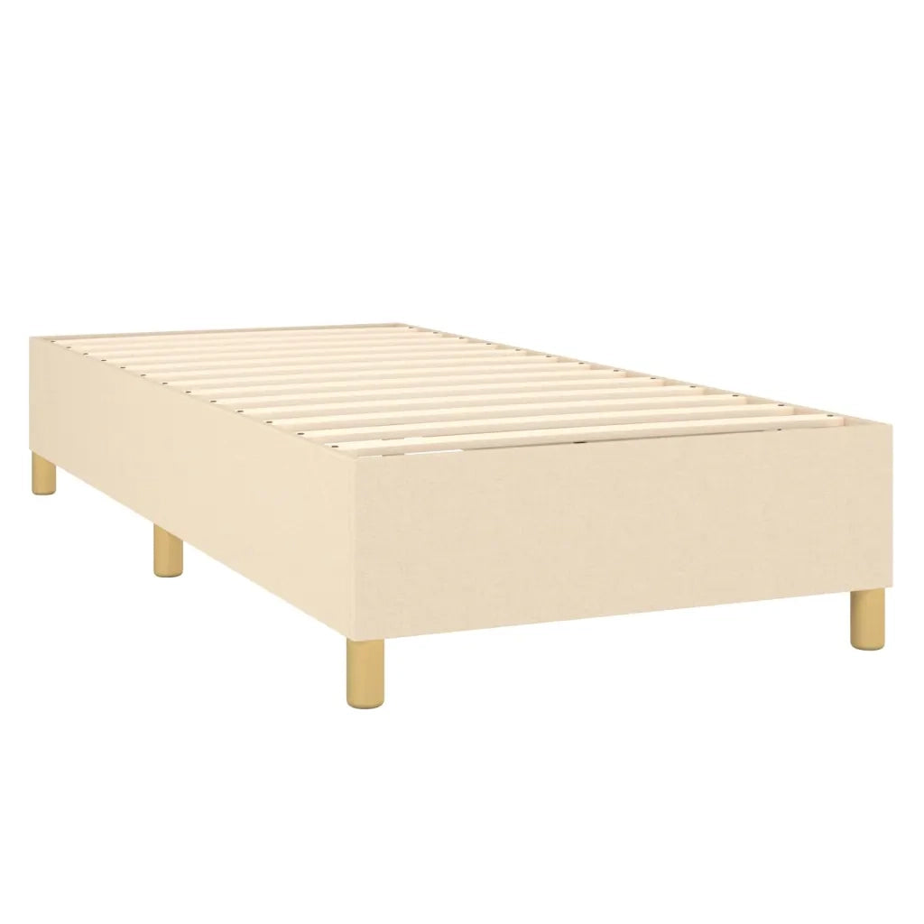 Giroletto a Molle con Materasso Crema 90x190 cm in Tessuto 3142142