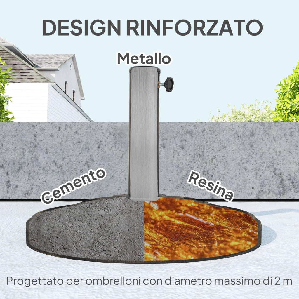 Base per Ombrellone ¨C zephmum ¨C Bronzo, Resina, ?46x34 cm