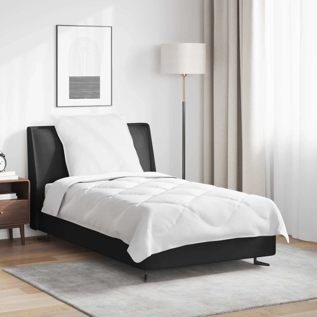 Duvet per Tutte le Stagioni con cuscino 2 pcs Bianco Microfibra 3376557