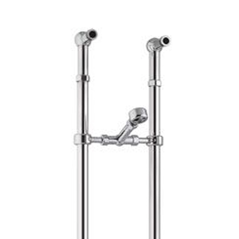 Coppie colonne vasca in ottone cromato