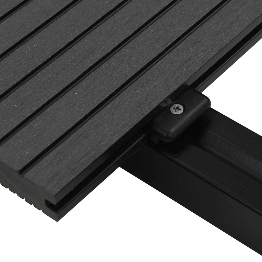 Pavimento da Deck 48 pcs Nero WPC 3444744
