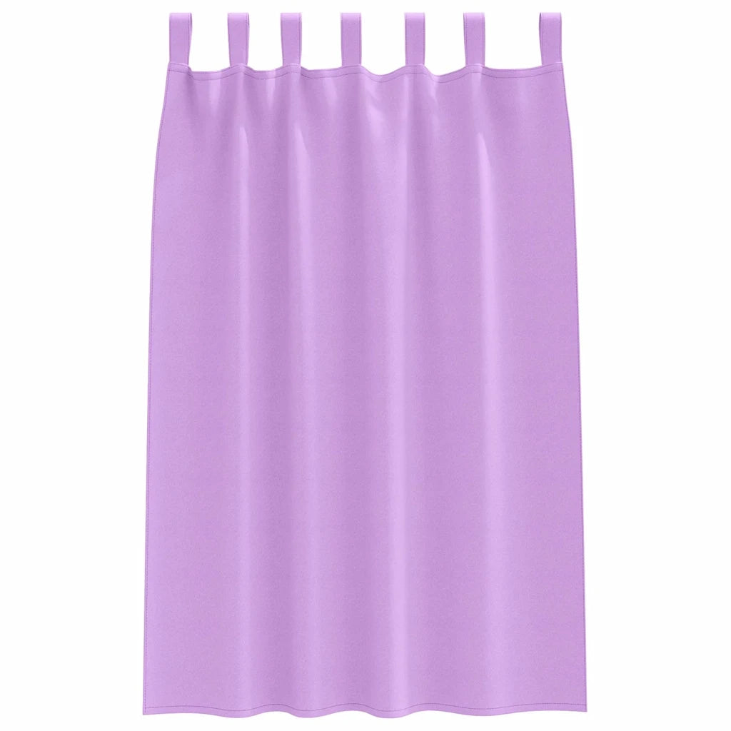 Tende Blackout con Anelli 2 pcs Viola 175 x 140 cm Poliestere 4107599