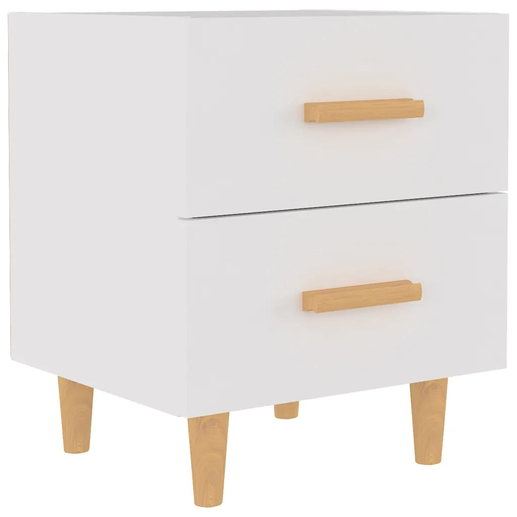 Comodino | Armadio da Notte | Mobiletto da notte Bianco 40x35x47,5 cm