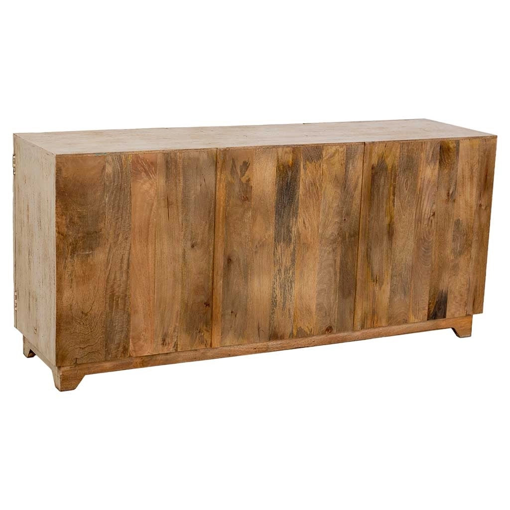 Credenza in legno bianco 165x45x76h cm