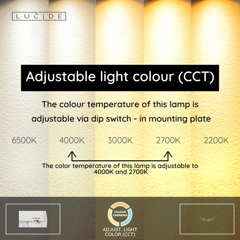 Lampada da soffitto NICOLA 2 ring LED taupe Lucide