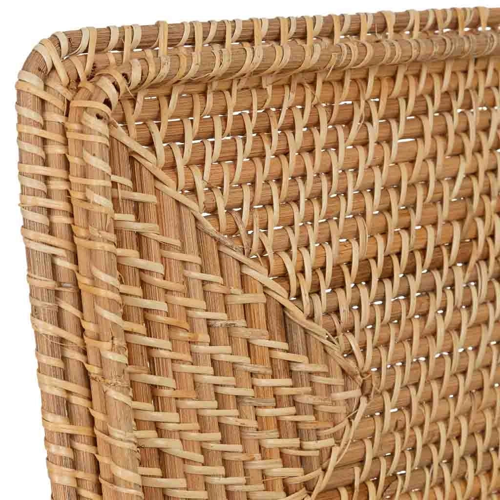 Scatola in rattan marrone 40x30xh25