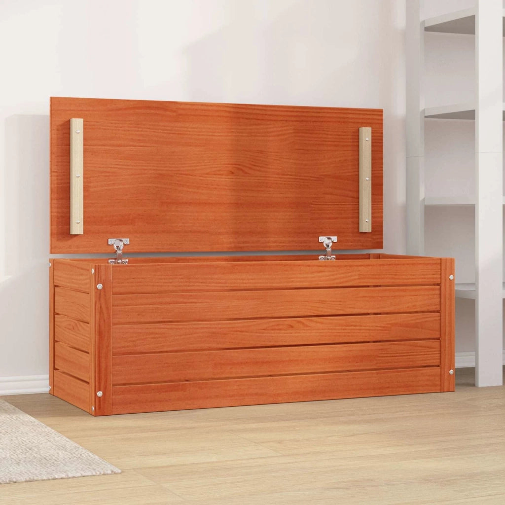 Scatola di Stoccaggio Marrone cerato 109 x 36,5 x 33 cm
