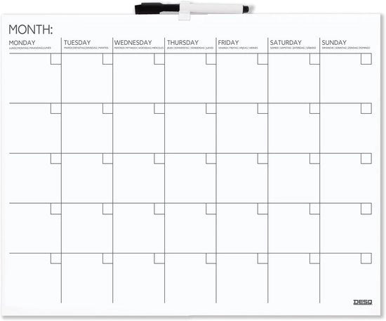 Calendario da Parete - Magnetico - 40 x 50 cm
