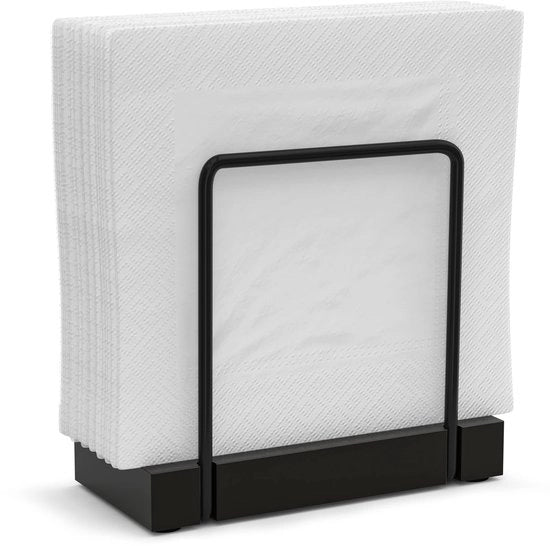 Servethouder per Tavolo - Organizzatore per Servetten - 14,5*7,5*15,5CM (Nero)