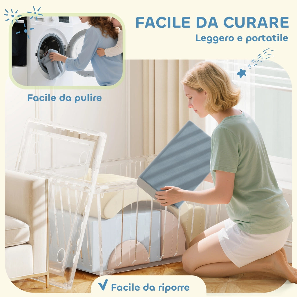 Set 5 Costruzioni Morbide per Bambini ¨C Minimal ¨C Tessuto, Multicolore