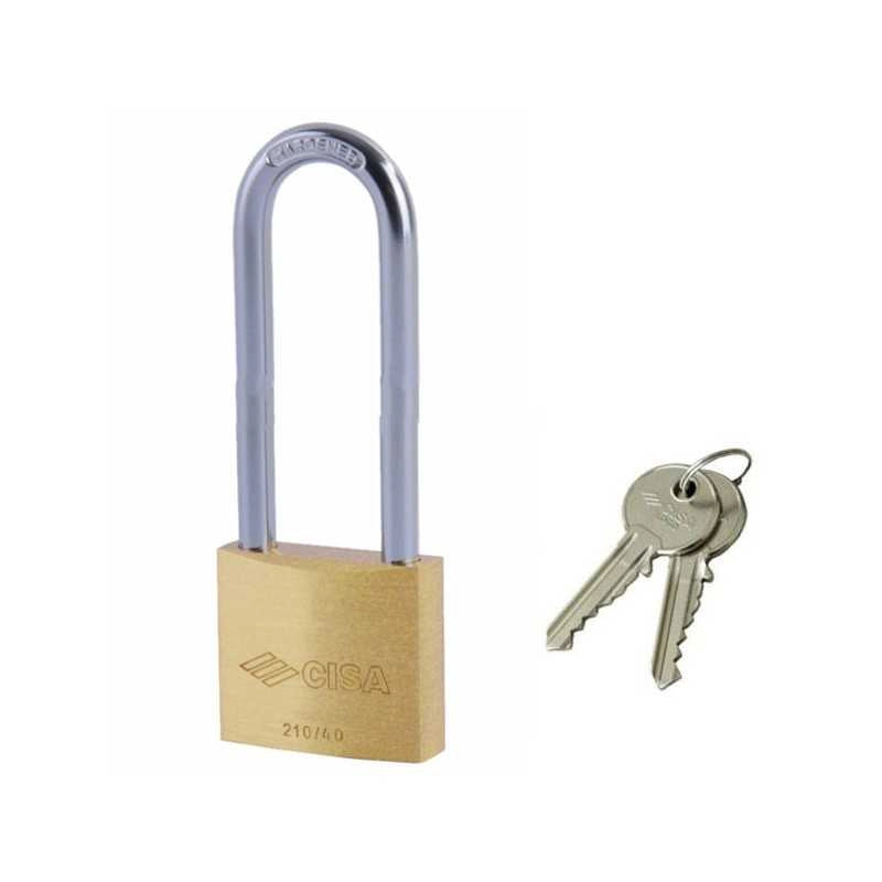 Lucchetto Ottone mm 40 Arco Extra Lungo 22011 Cisa