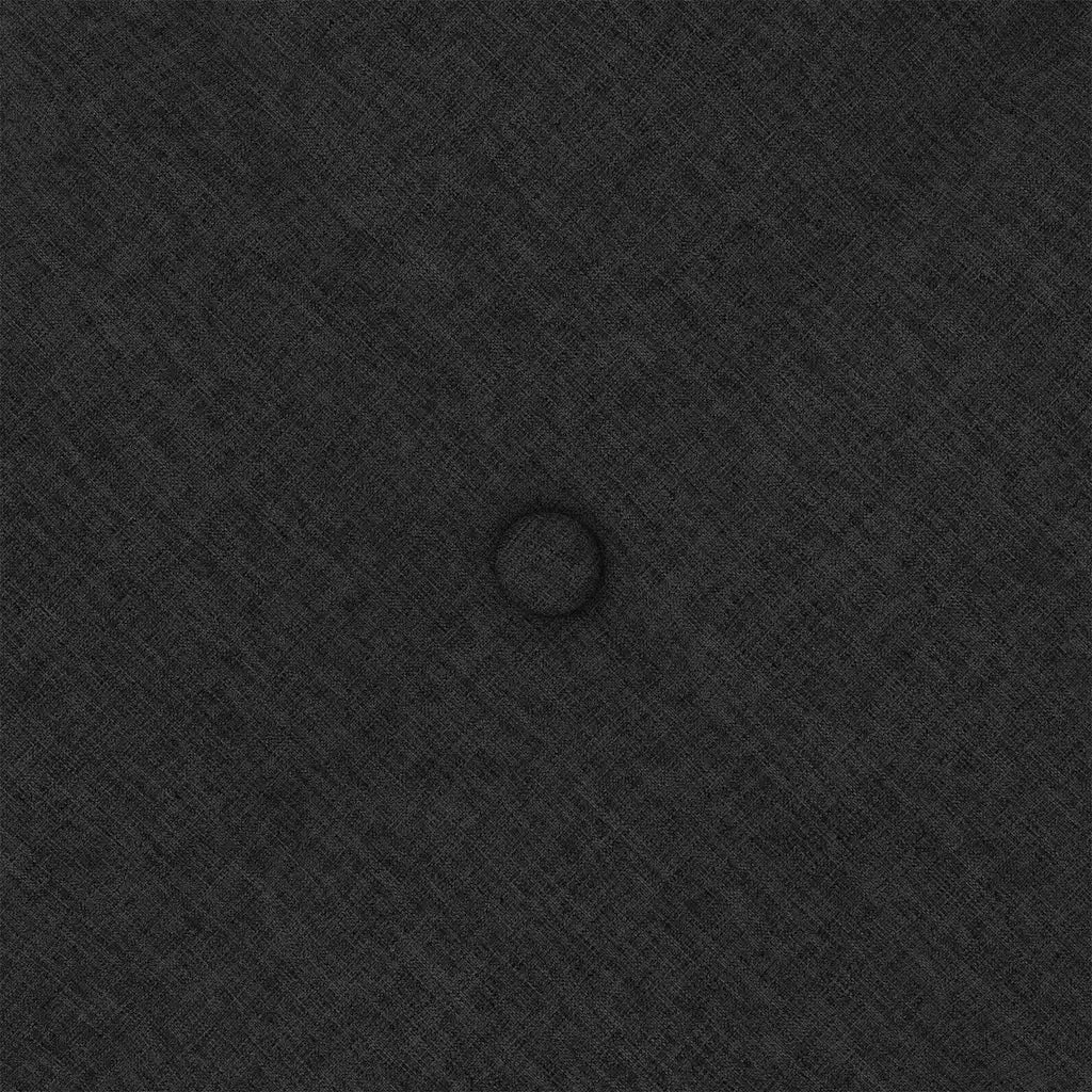 Cuscino per Schiena | Cuscino dorsale Nero 80 x 19 x 50 cm Tessuto