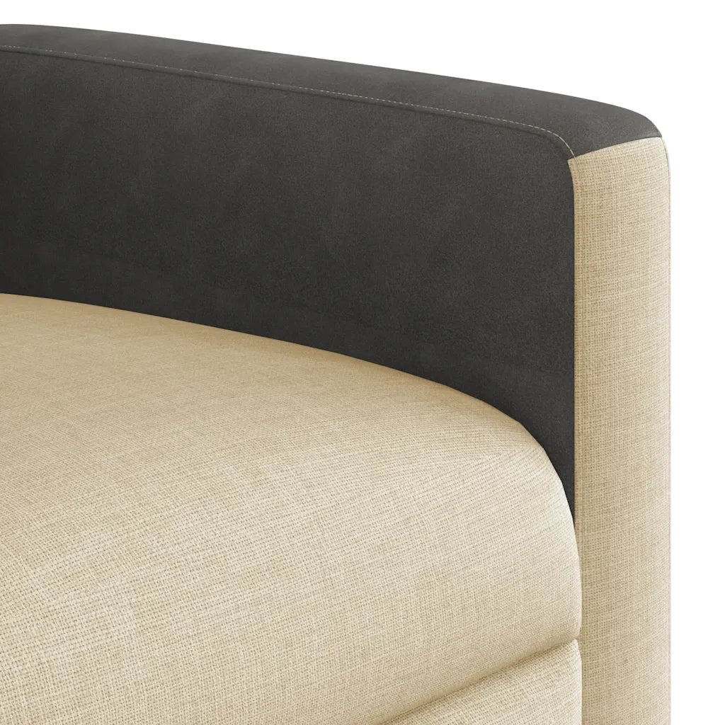 Poltrona Reclinabile in Tessuto Crema 4104829