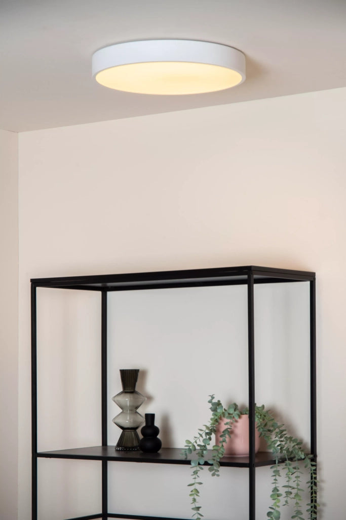 Plafoniera LED rotonda 30cm 18W bianca Lucide UNAR