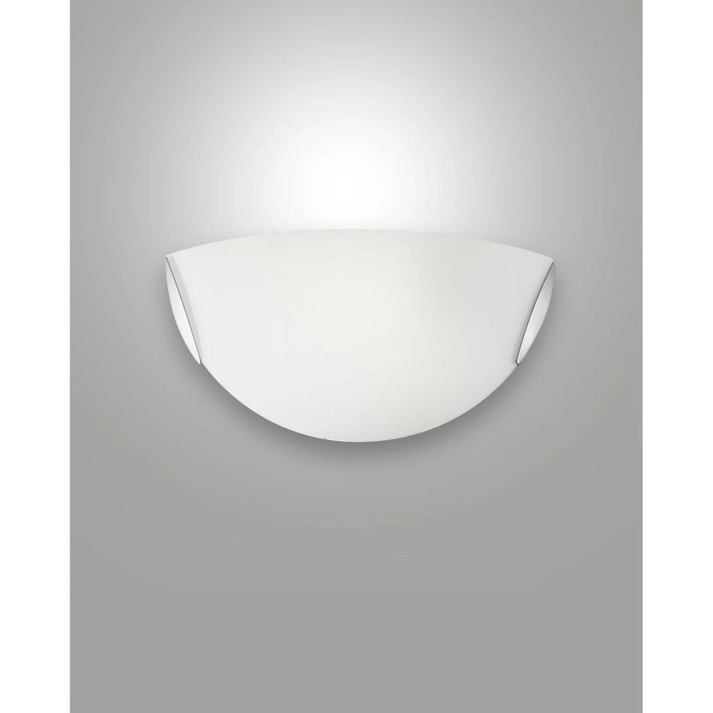 Applique Bianco Collezione FOX 1 Luce Design Moderno per Interni Metallo e Vetro